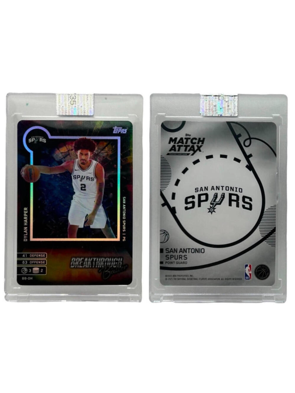 2025-26 Topps Match Attax #BB-DH Dylan Harper Breakthrough Baller Spurs (RC)